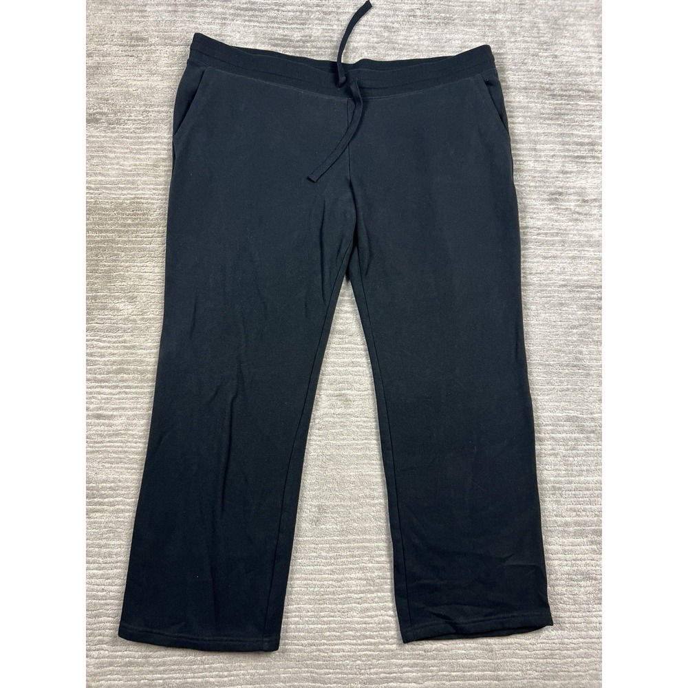 Amazon Essentials Sweatpants‎ Womens XXL Black Pull On Elastic Waist Drawstring